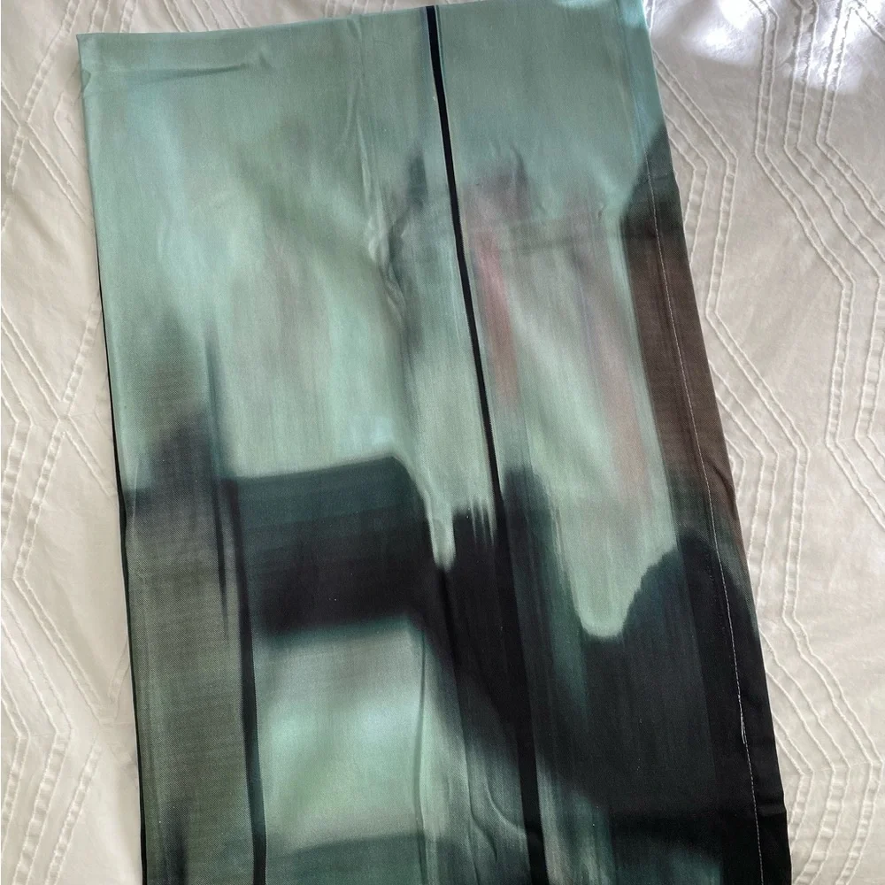 West Elm Blue and Gray Curtains (two panels) - 48x84